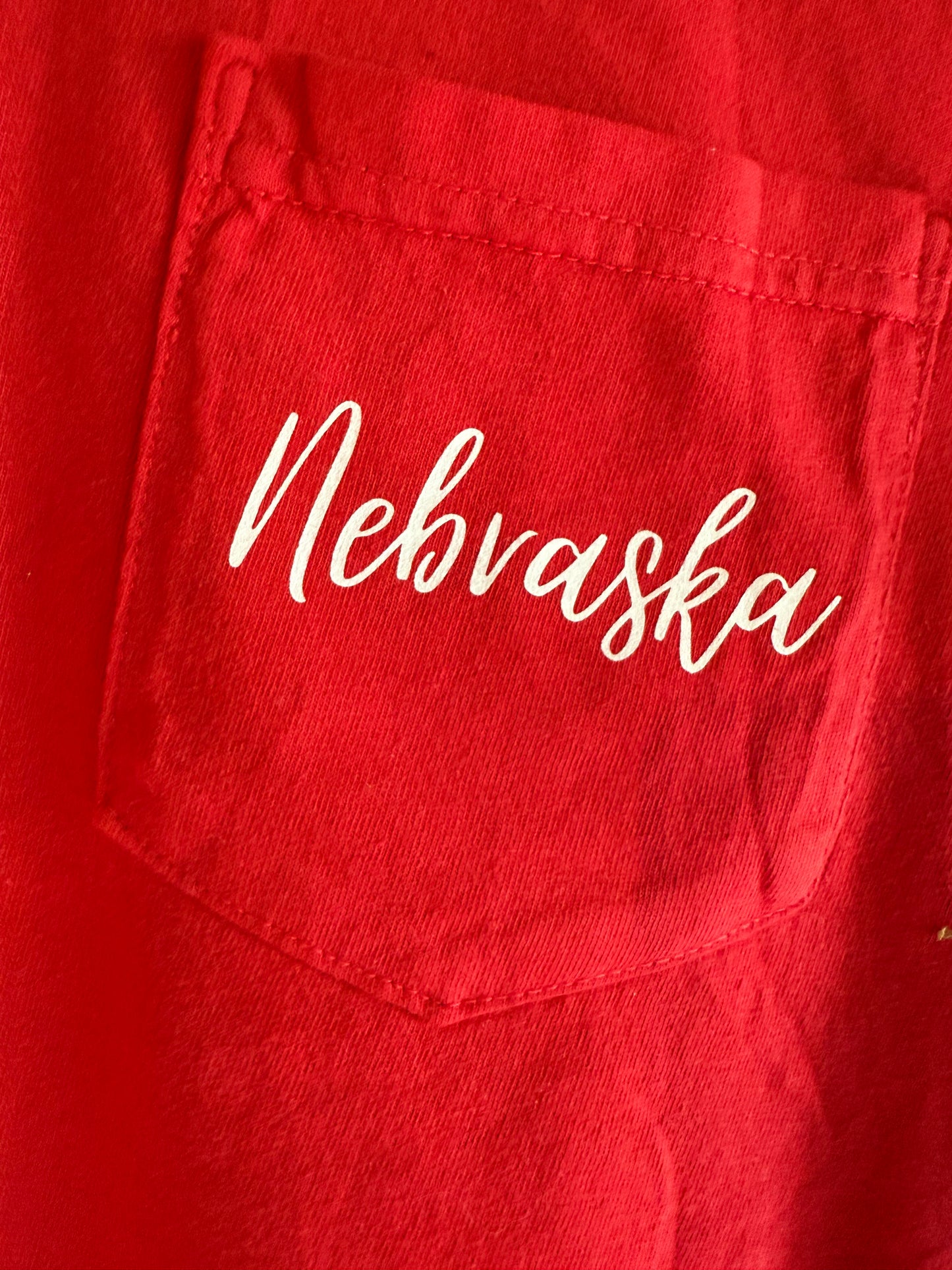 Nebraska Pocket Tee *Comfort Colors*