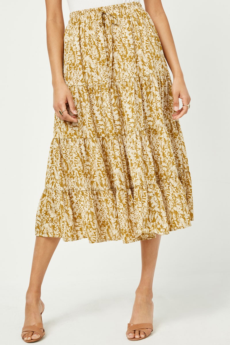 Mustard Tier Skirt