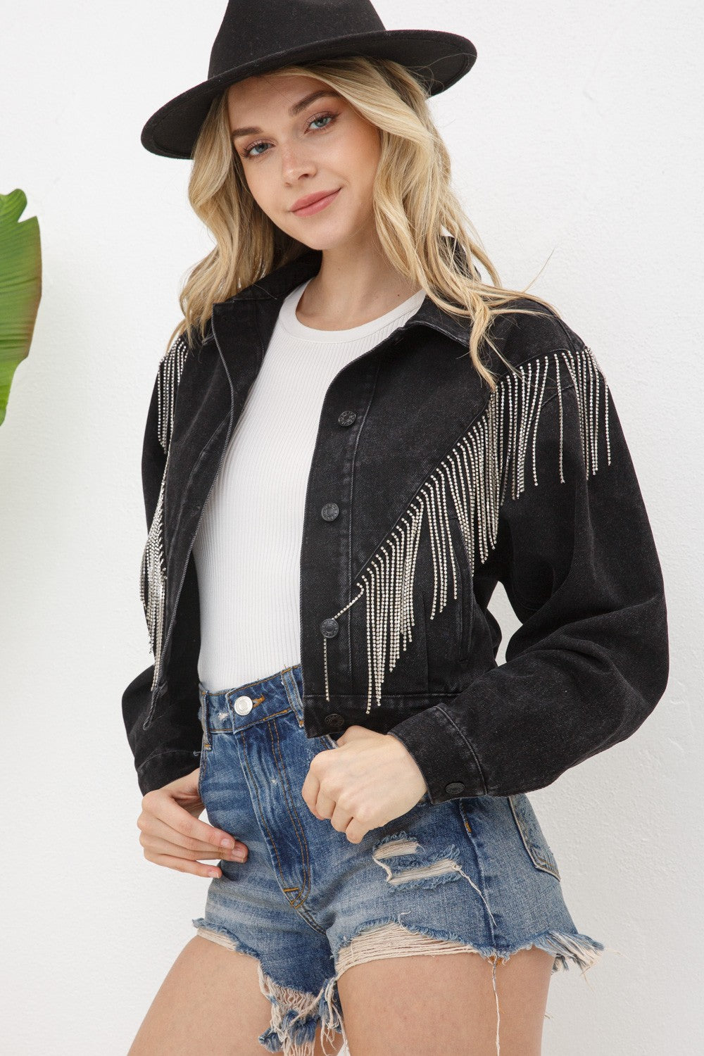 Chevron Fringe - Black