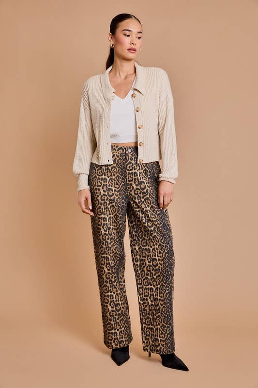 Animal Print Wide Leg