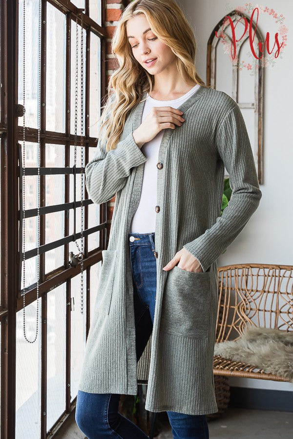Length Cardigan Plus