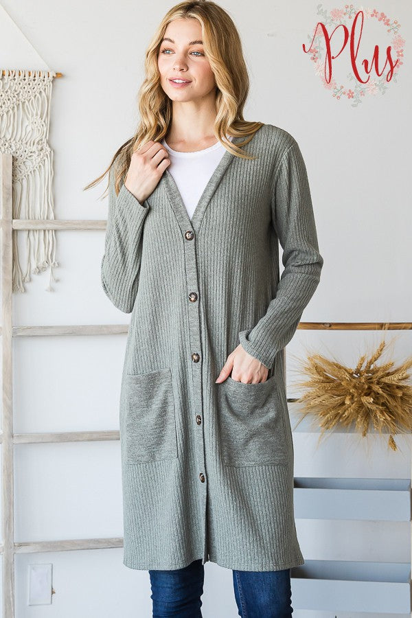 Length Cardigan Plus
