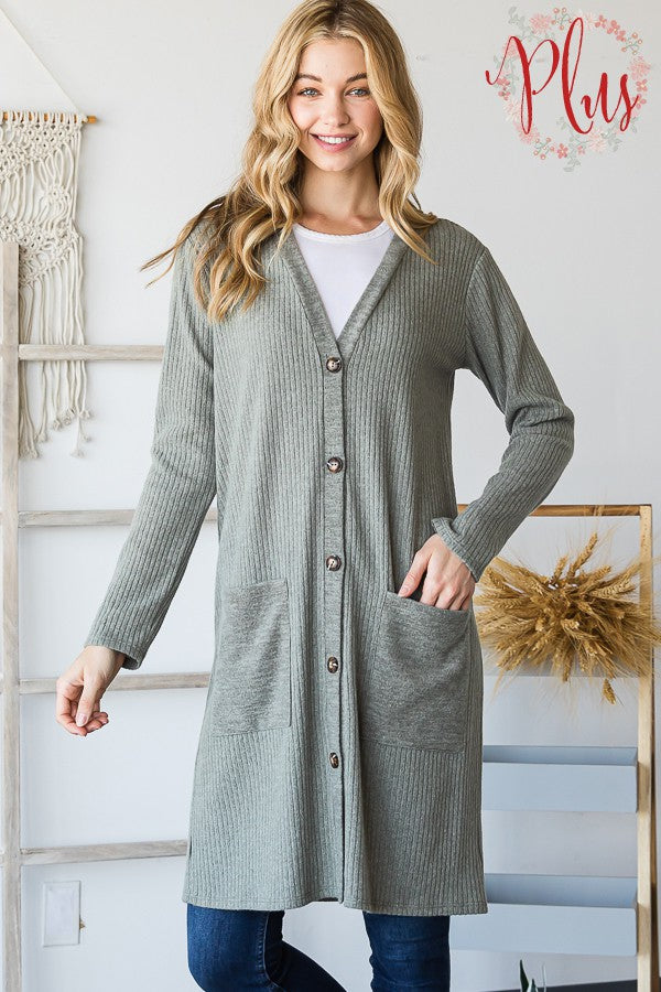 Length Cardigan Plus