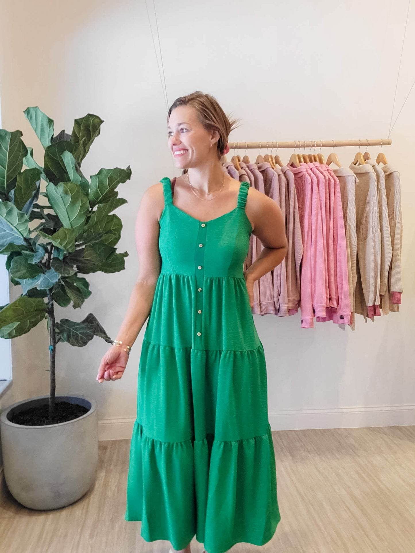 Green Flow Dress