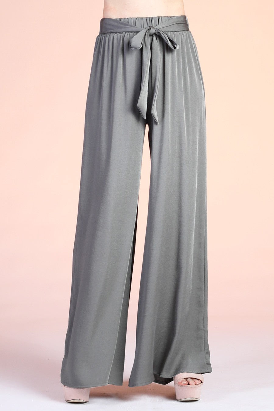 Silk Wide Leg Pant