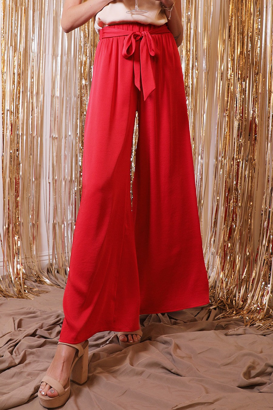 Silk Wide Leg Pant