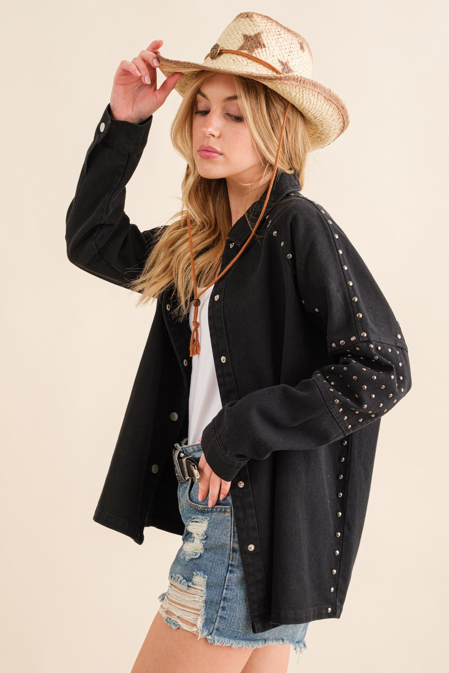Studded Jacket - Black