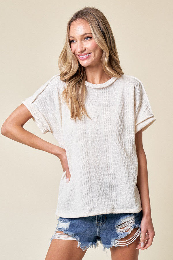 Venna Short Sleeve - Ivory
