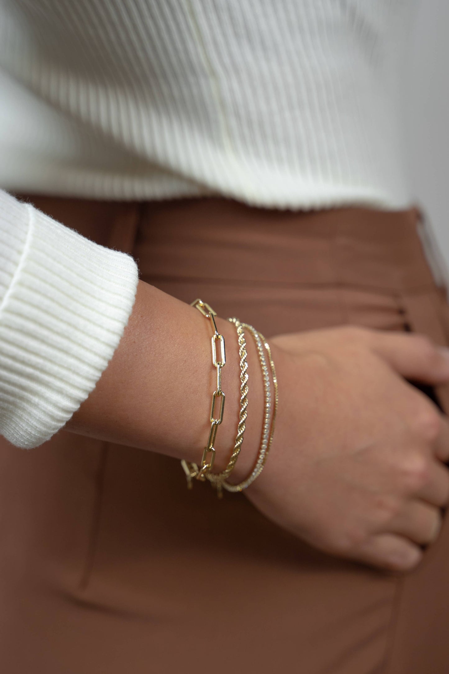 The Clara Bracelet (Essentials Collection): Gold