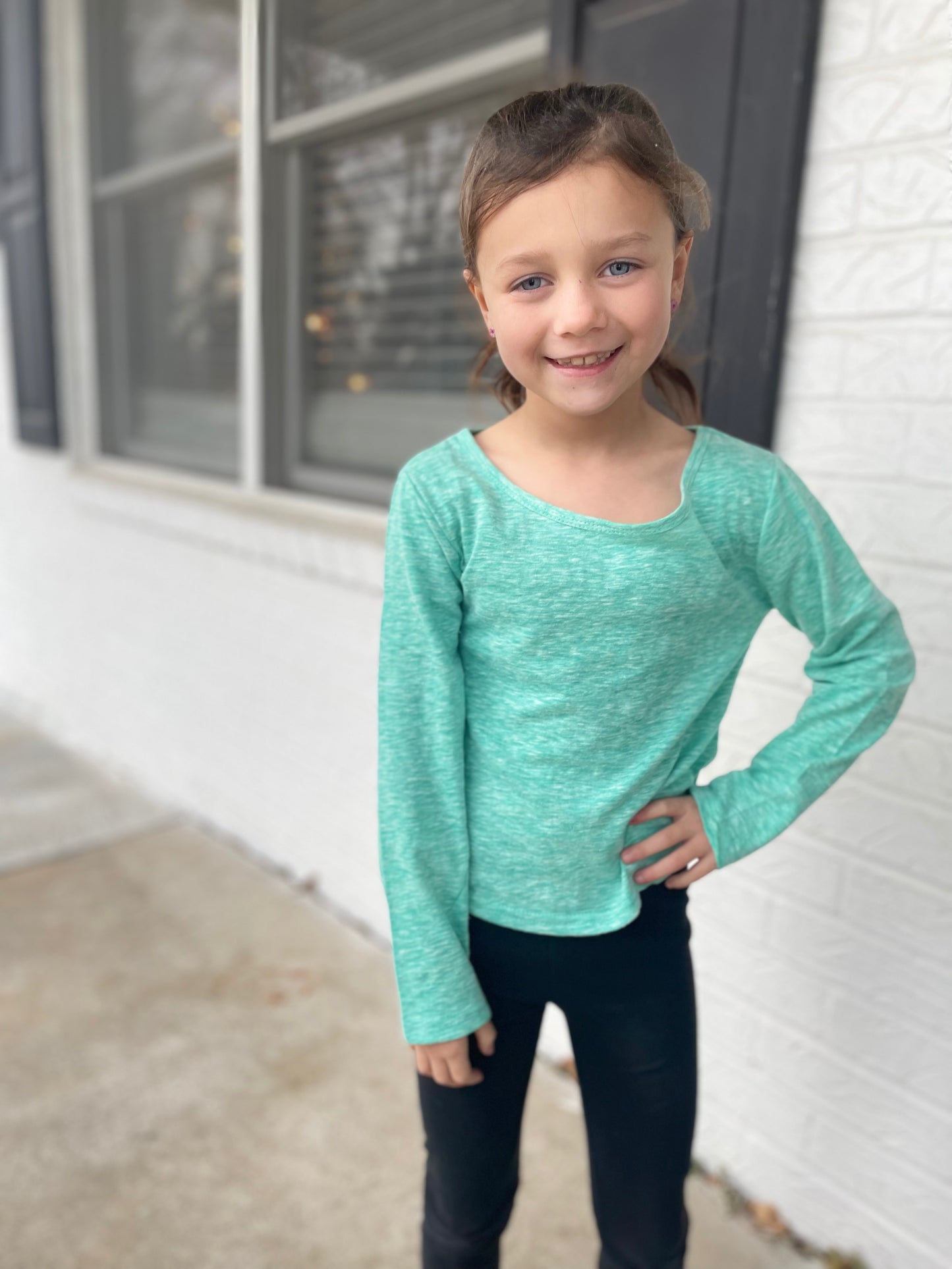 L/S Heather Mix - Green