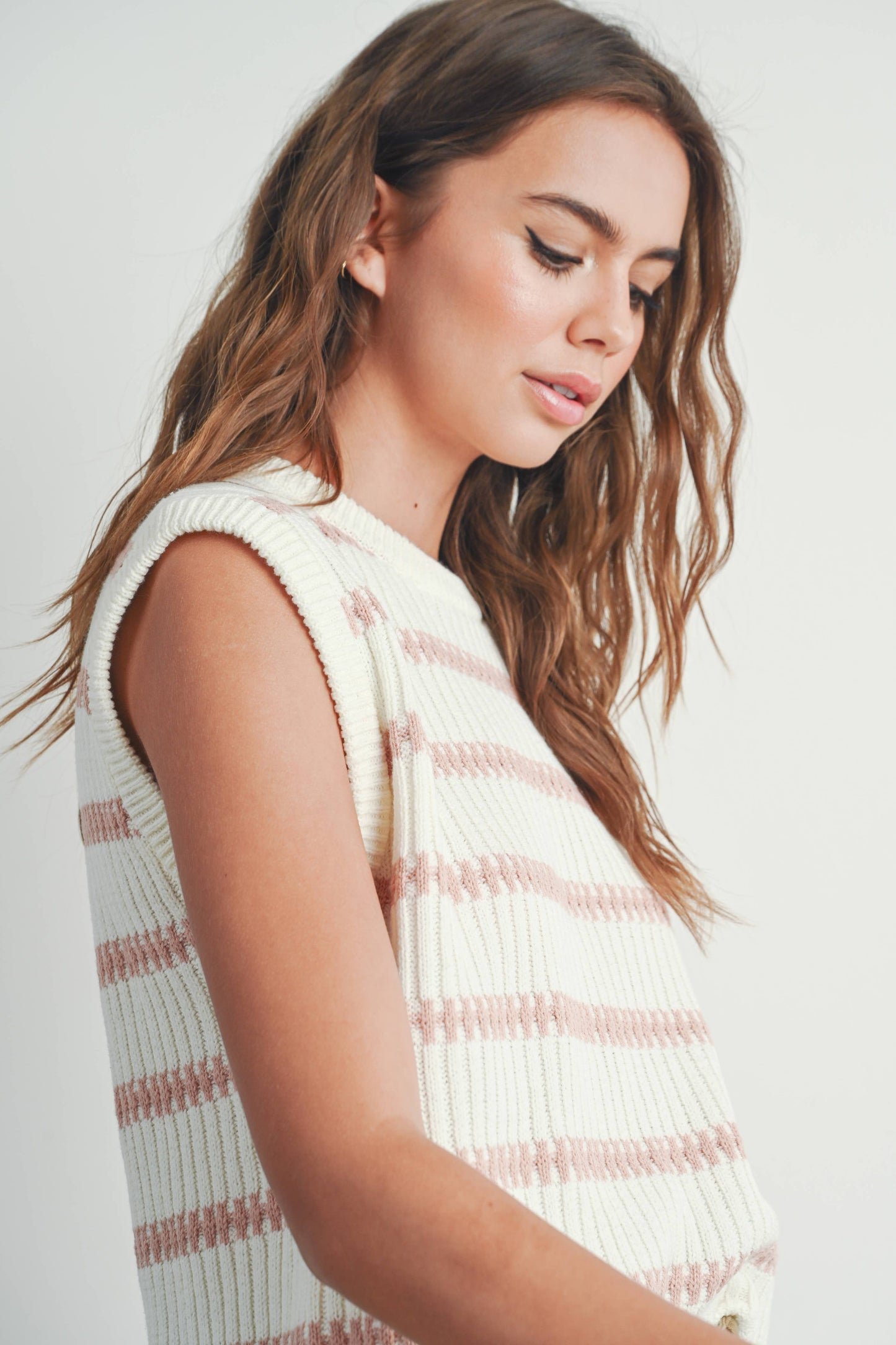 The Sienna Striped Knit Tank