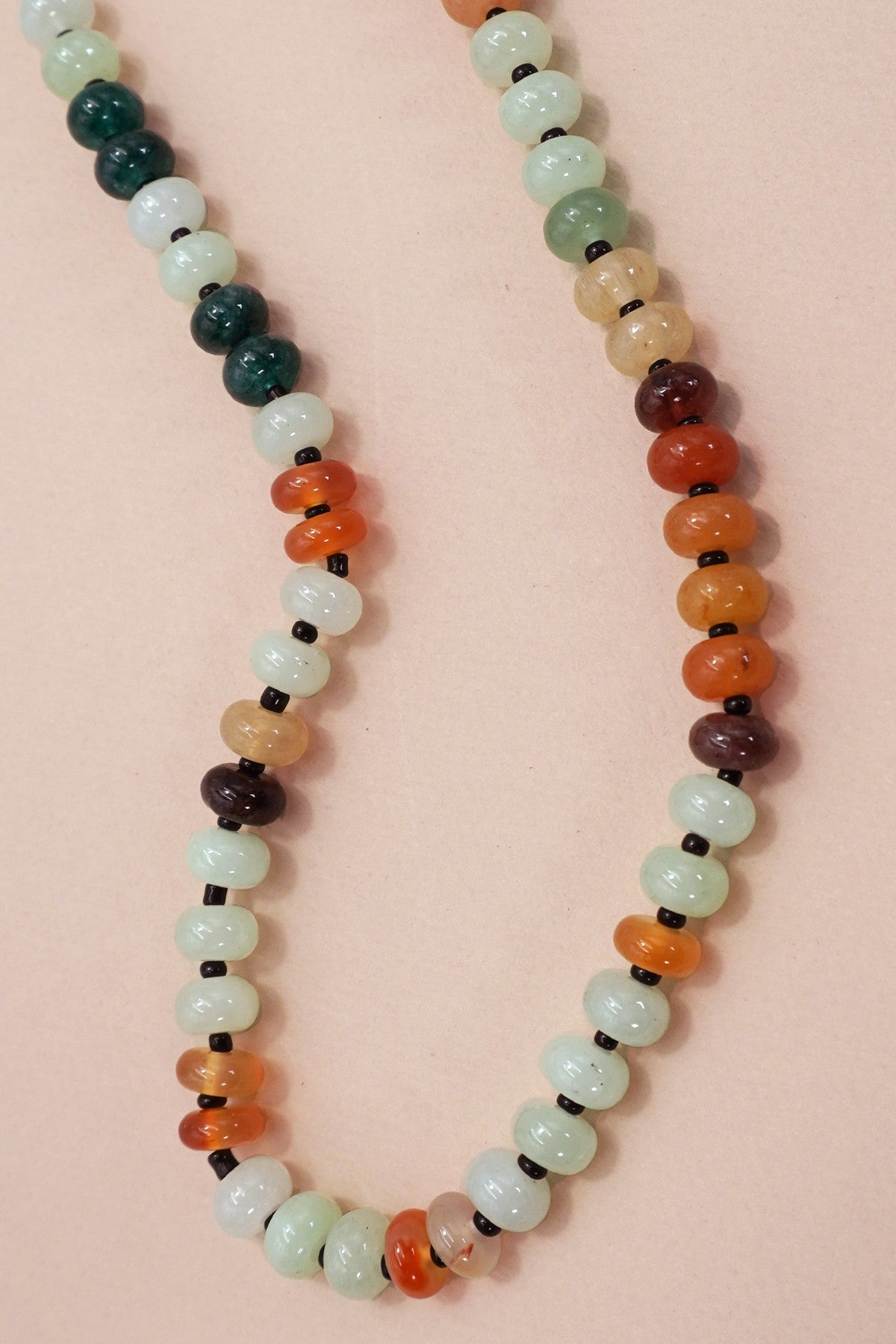 Trending Glass Bead Necklace - Neutrals