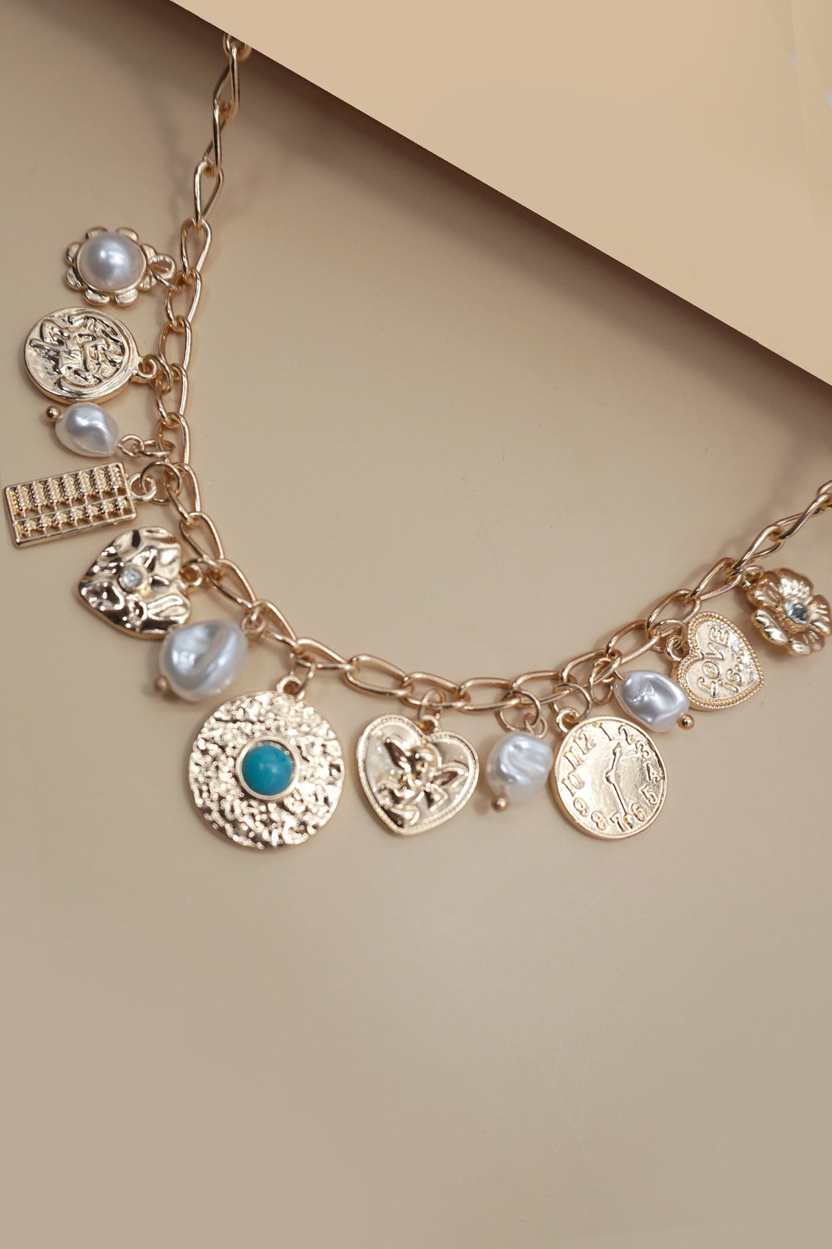 Golden Charm Medley Necklace