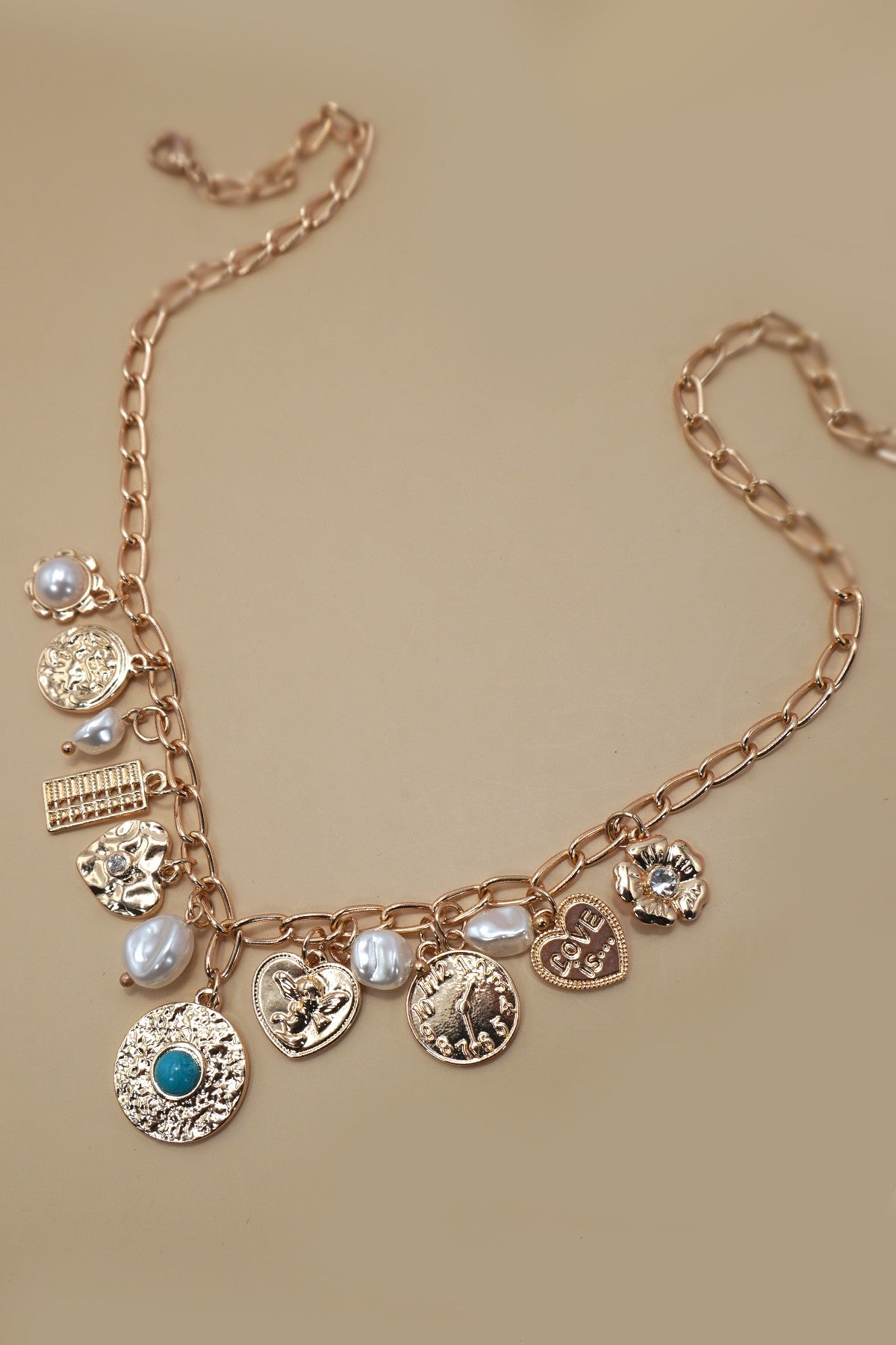 Golden Charm Medley Necklace