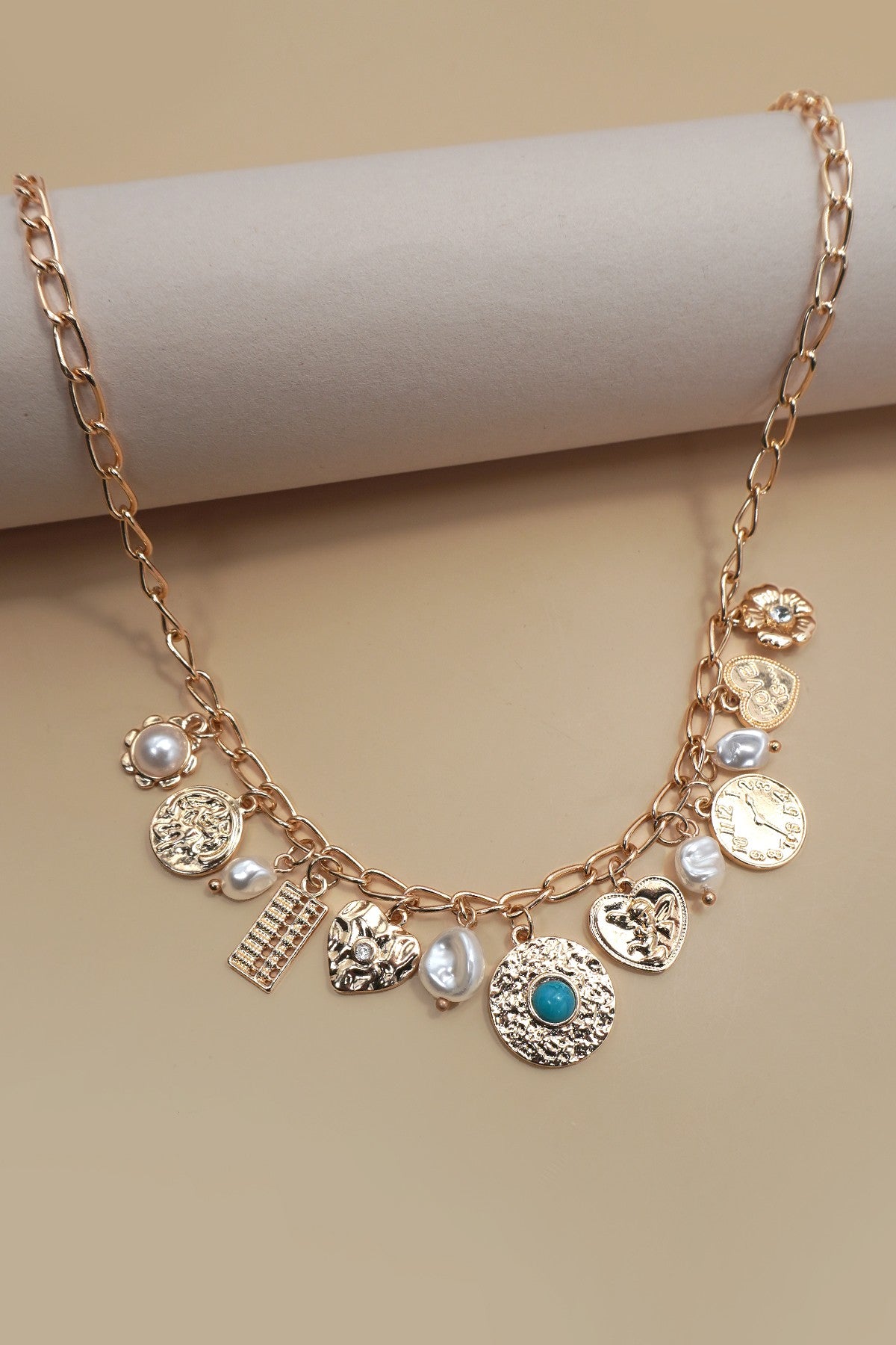 Golden Charm Medley Necklace
