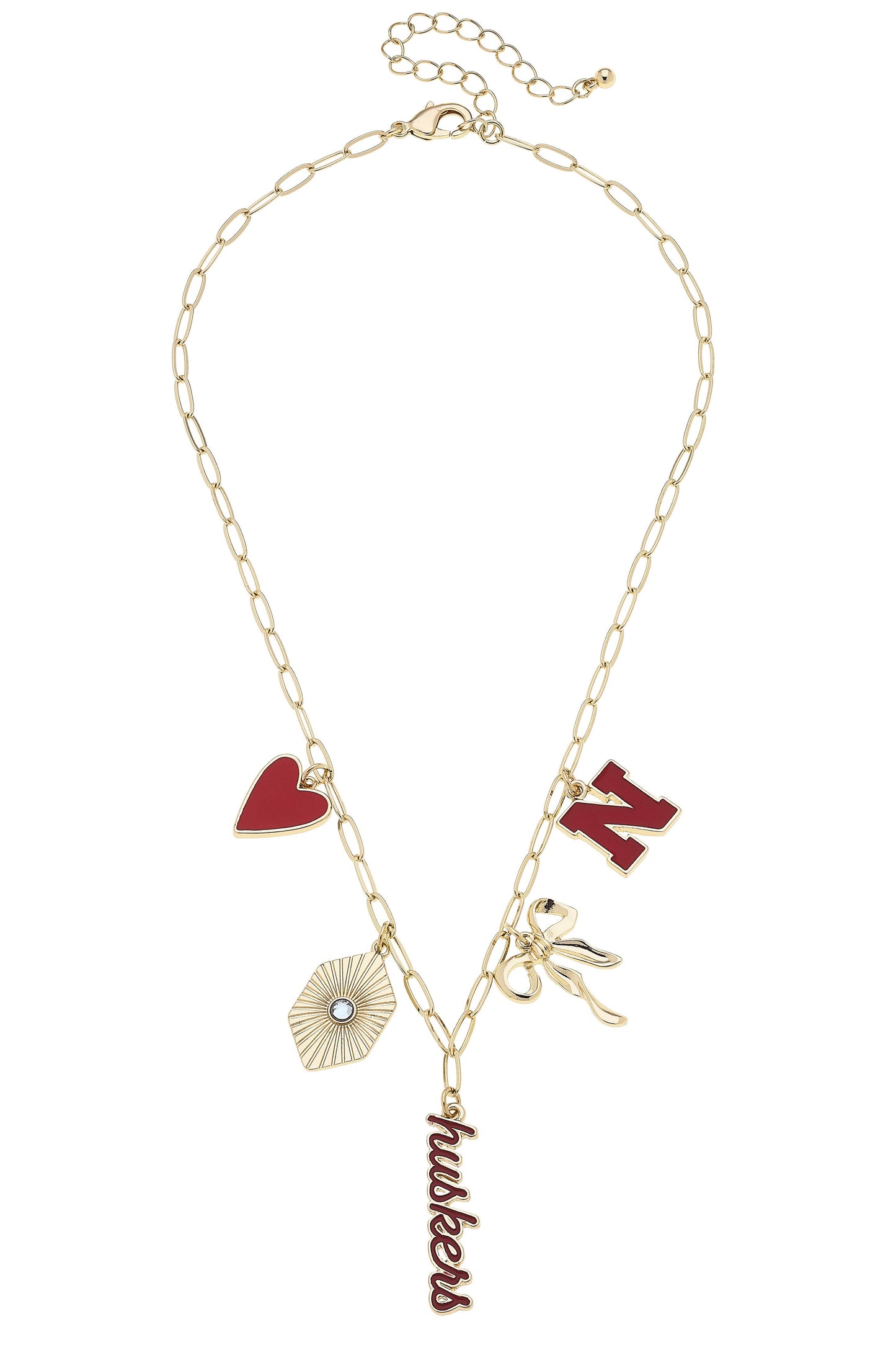 Nebraska Huskers Charm Necklace