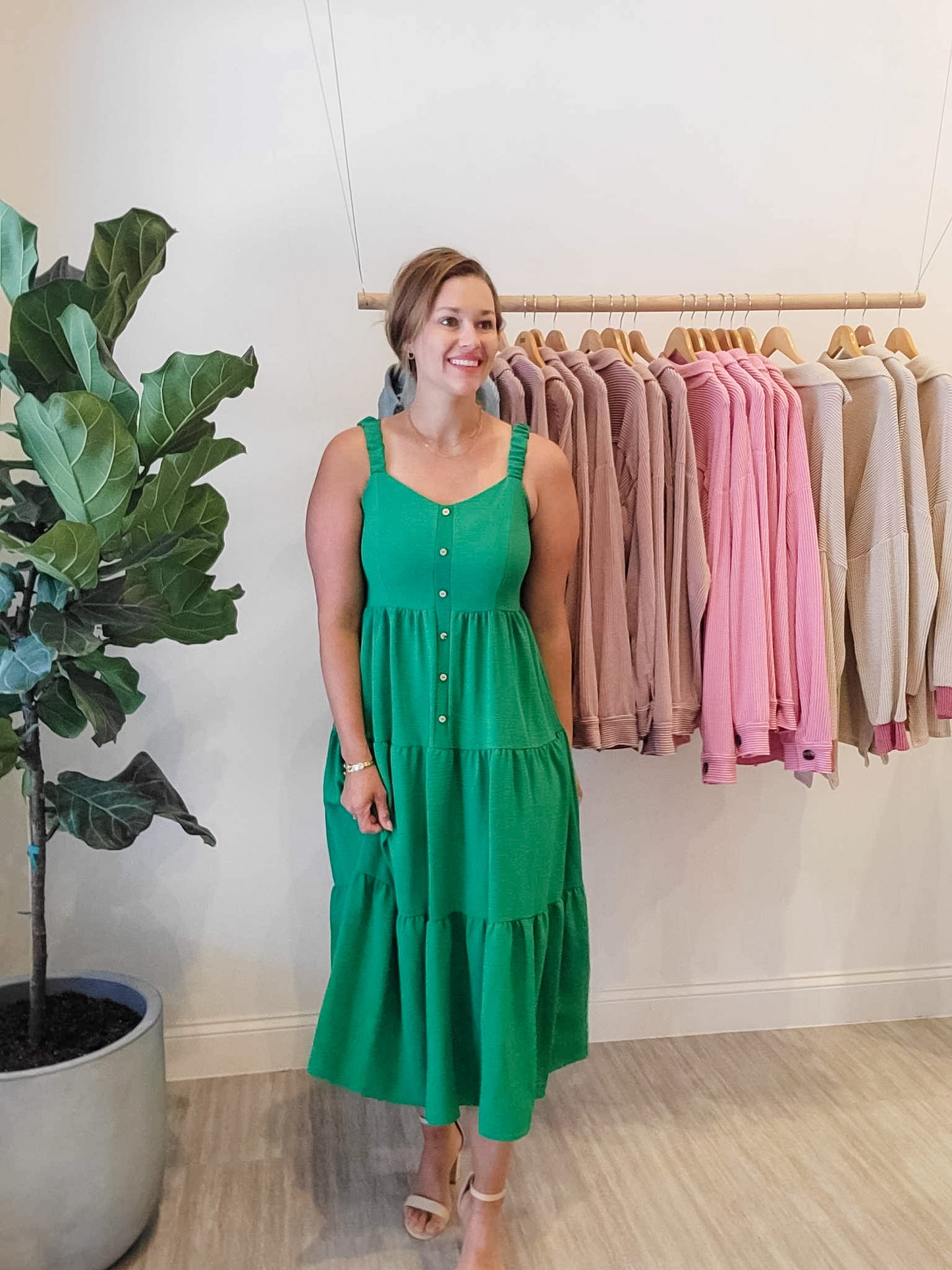 Green Flow Dress