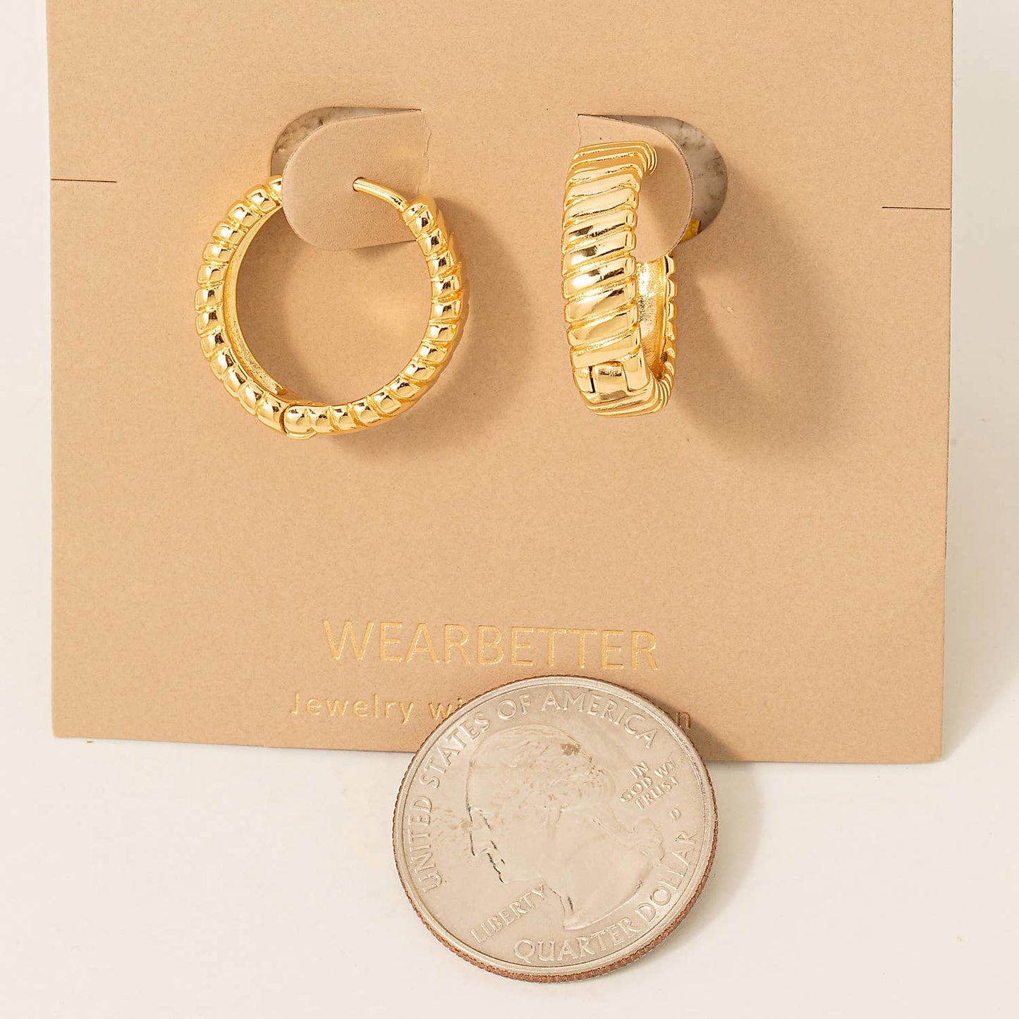 Flat Metallic Braided Latch Hoop Earrings