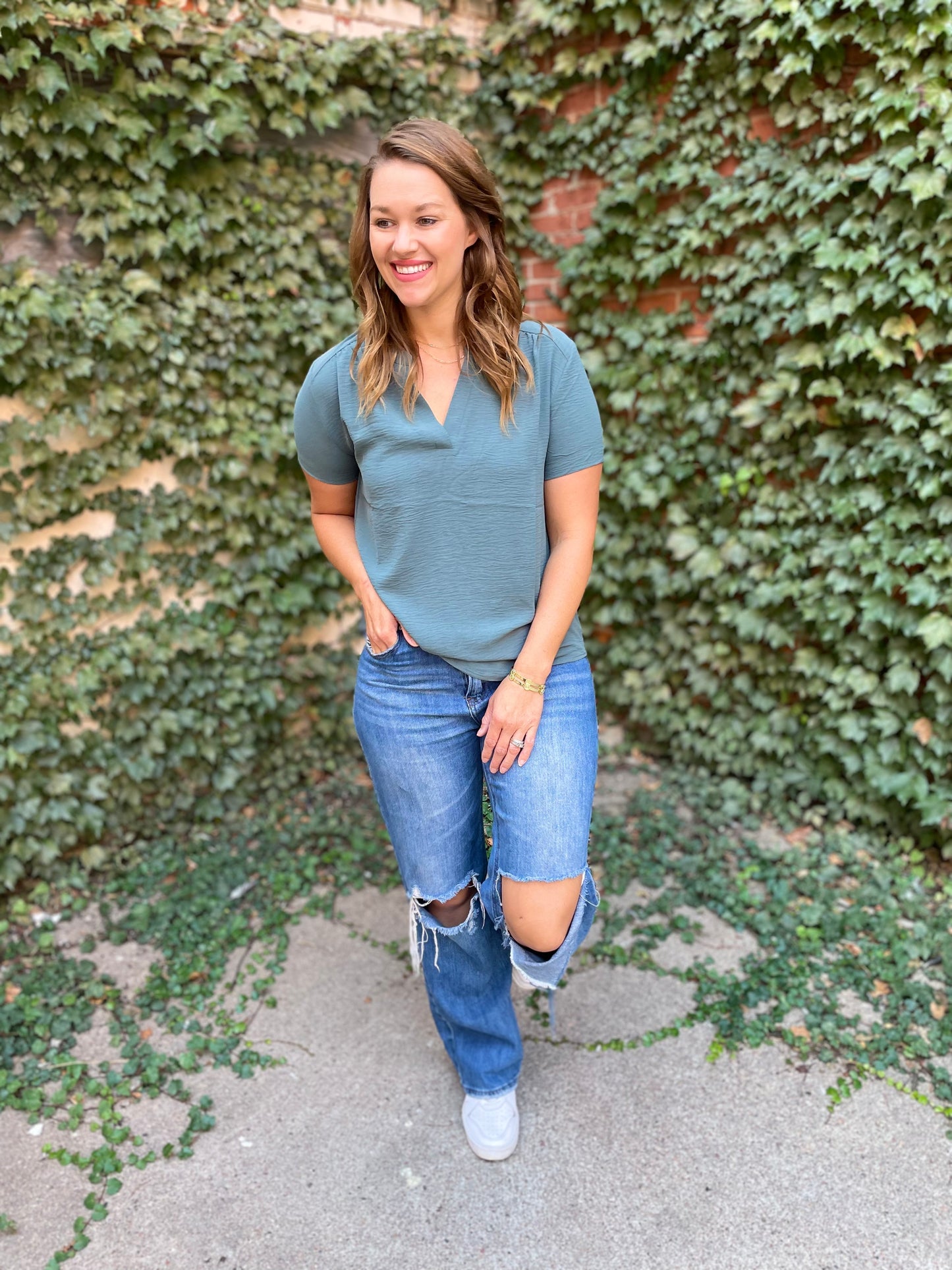 Airflow V Neck Blouse