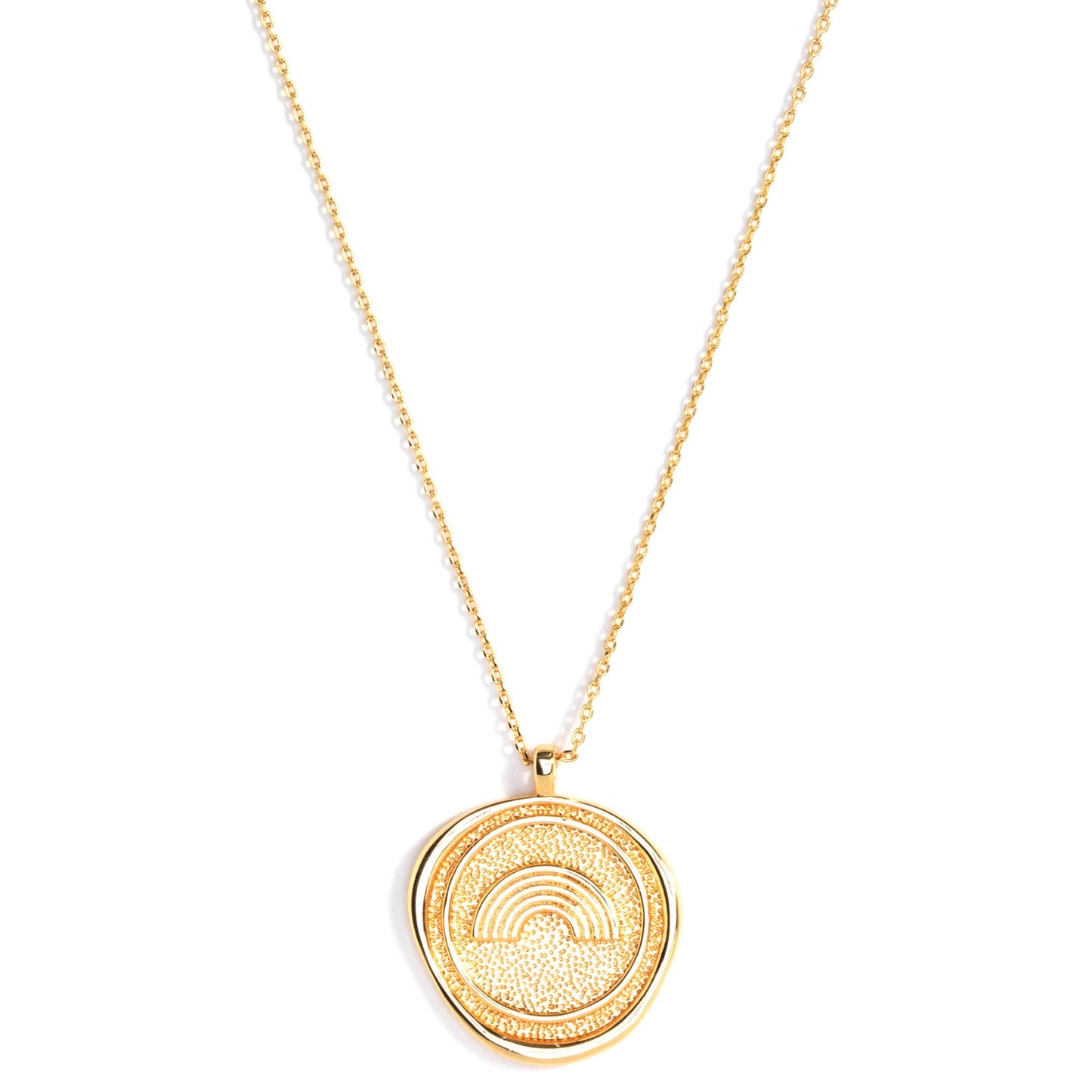 Rainbow Pendant Necklace : GOLD
