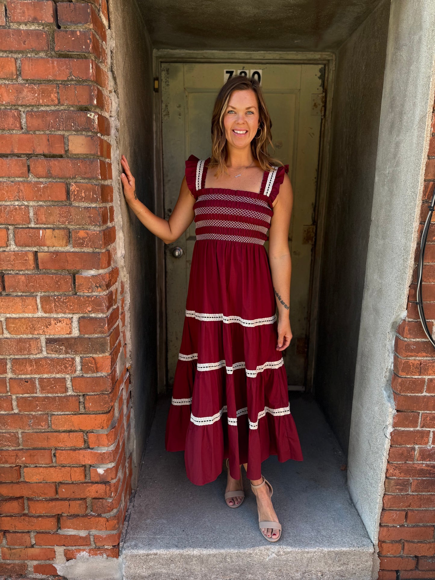 Whisper Cotton Smocked Maxi Dress