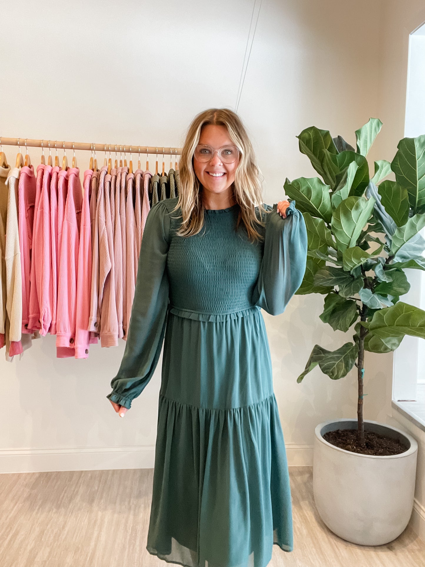 Forever Dress - Pine Green