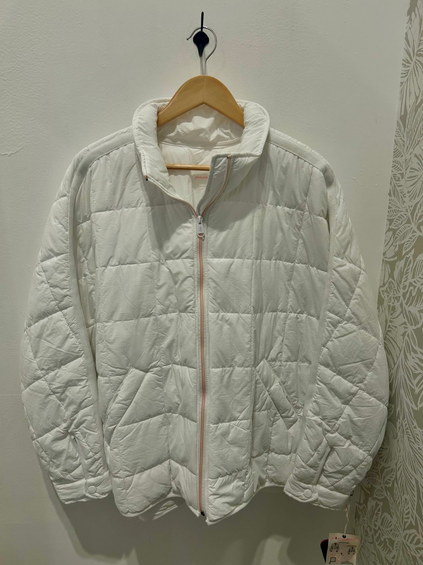 Free People White Puffer Jacket