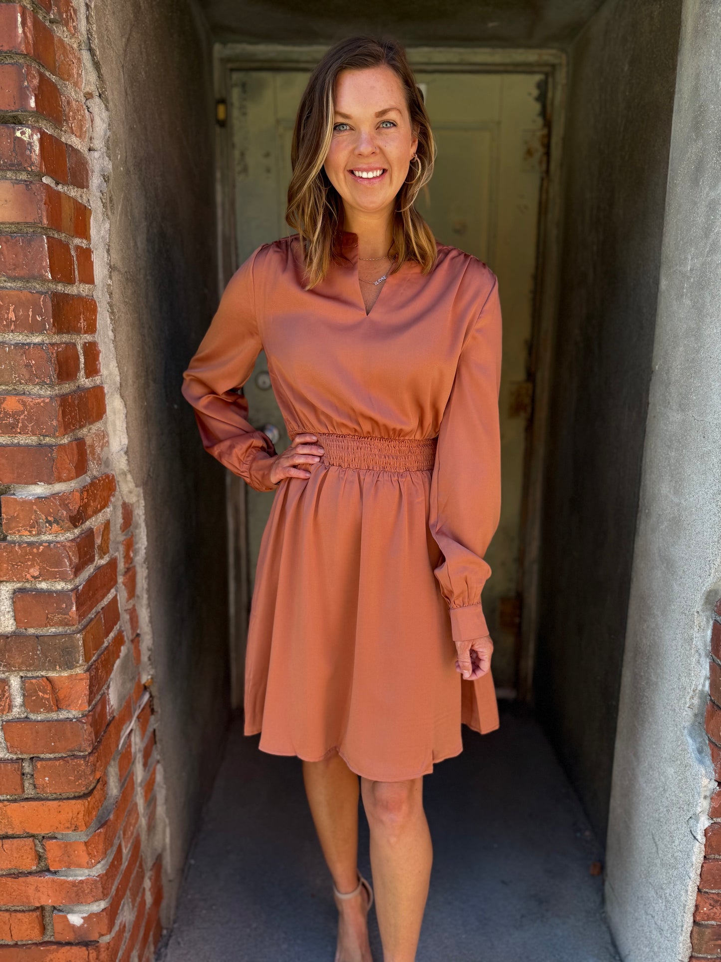 Dusty Rose Daydream Smocked Dress