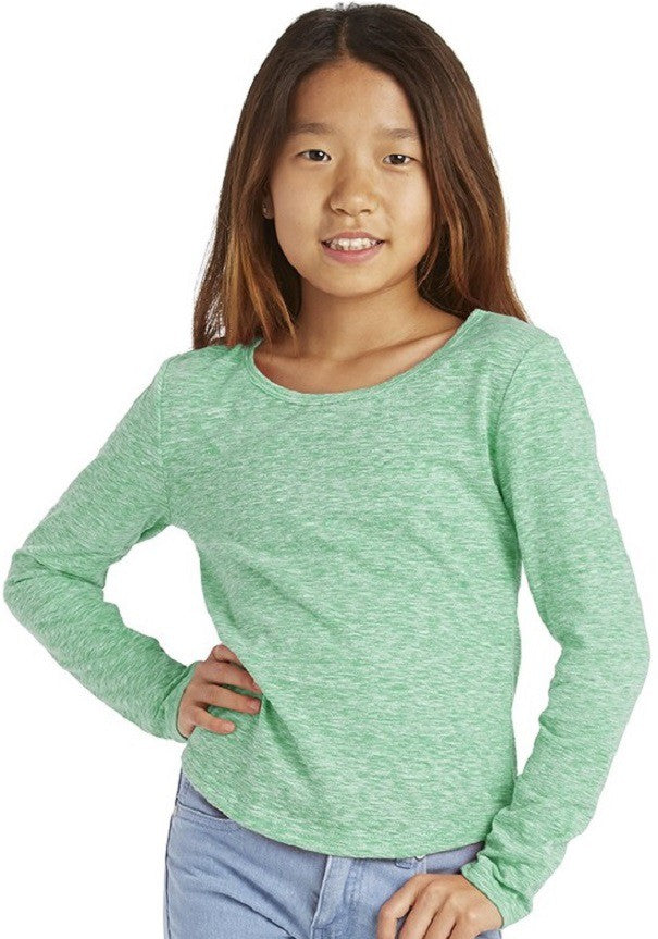 L/S Heather Mix - Green