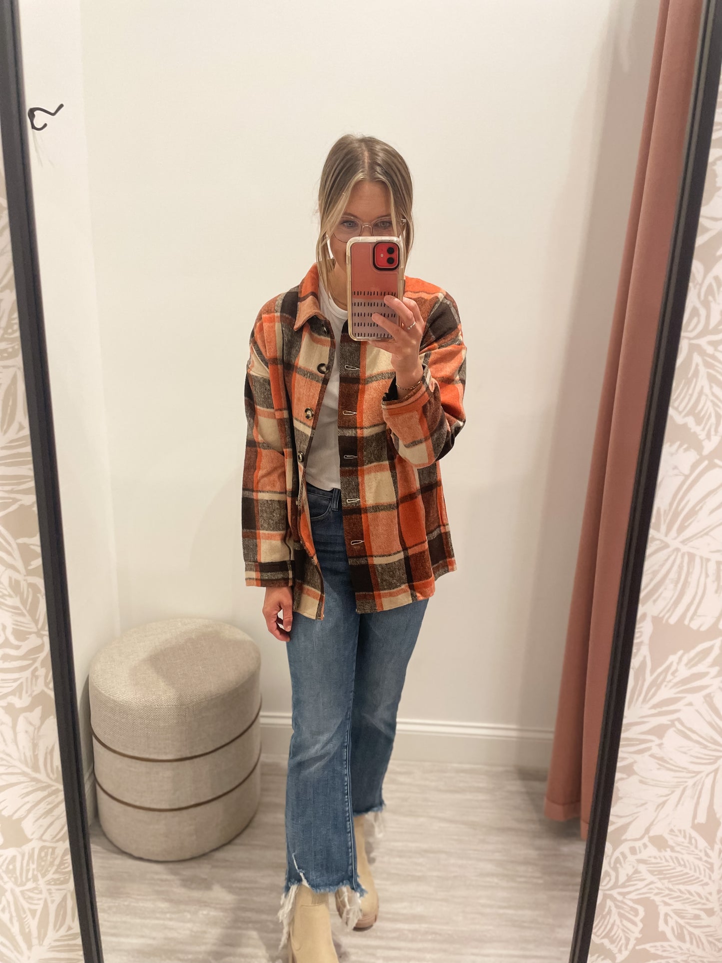 Staple Shacket - Orange