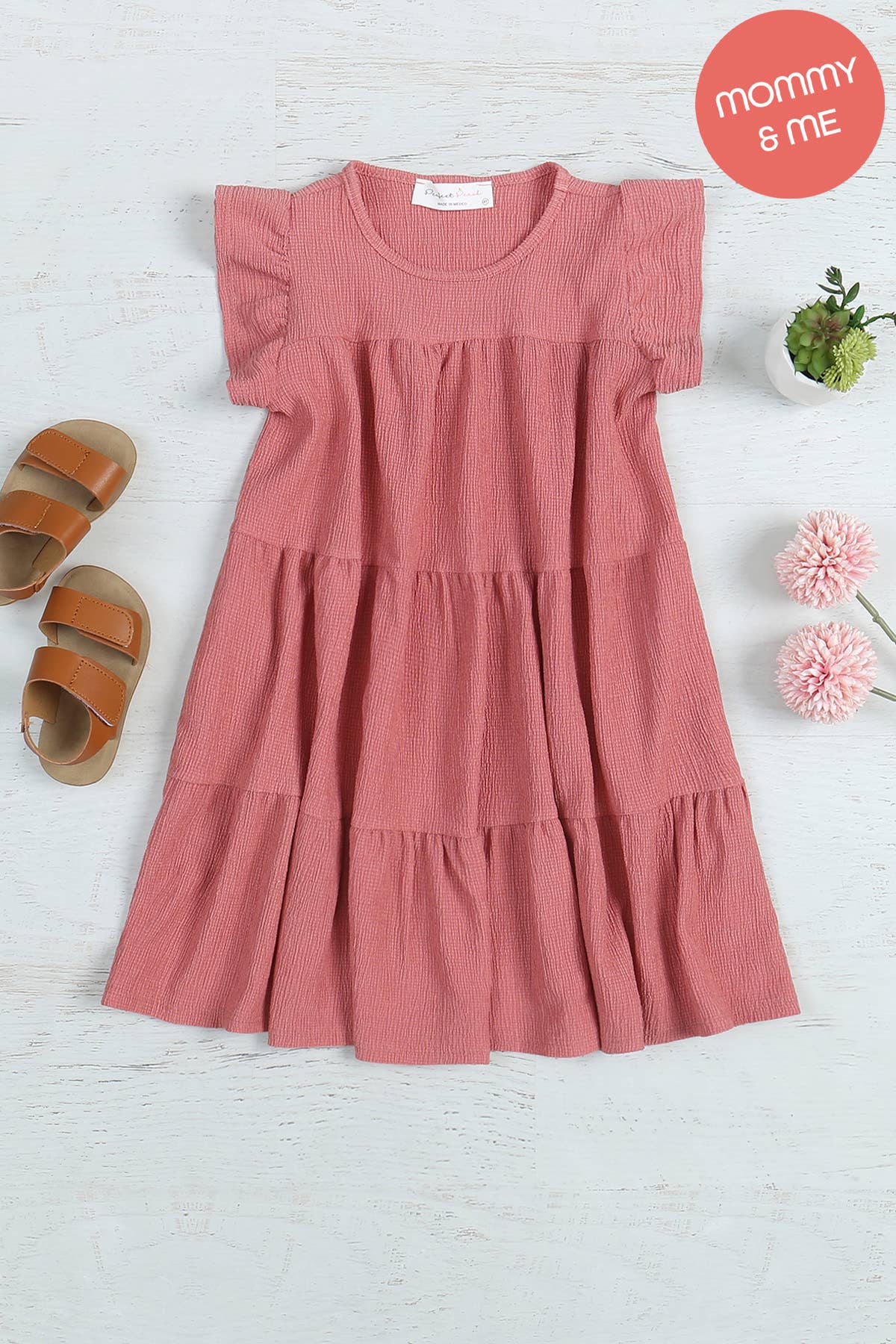 Tiered Dress - Peach