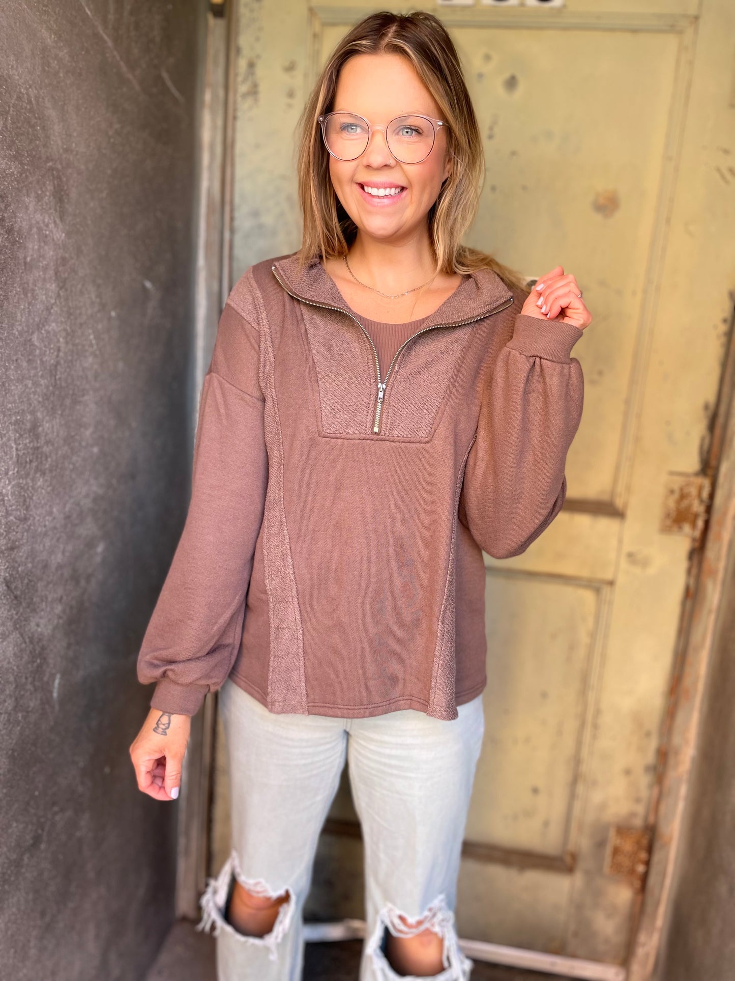 Reverse Fabric Sweater