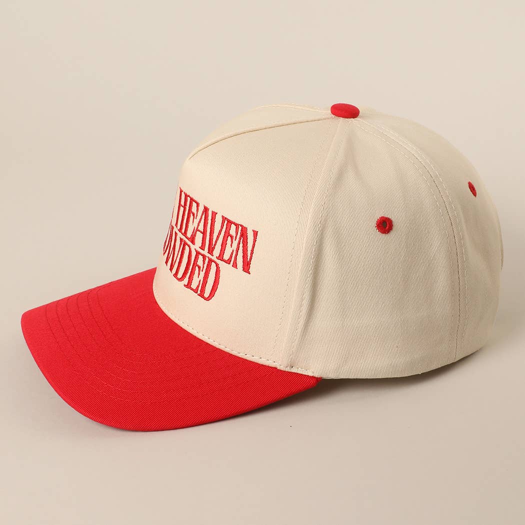 MAKE HEAVEN CROWDED Embroidery Baseball Cap: SAGE