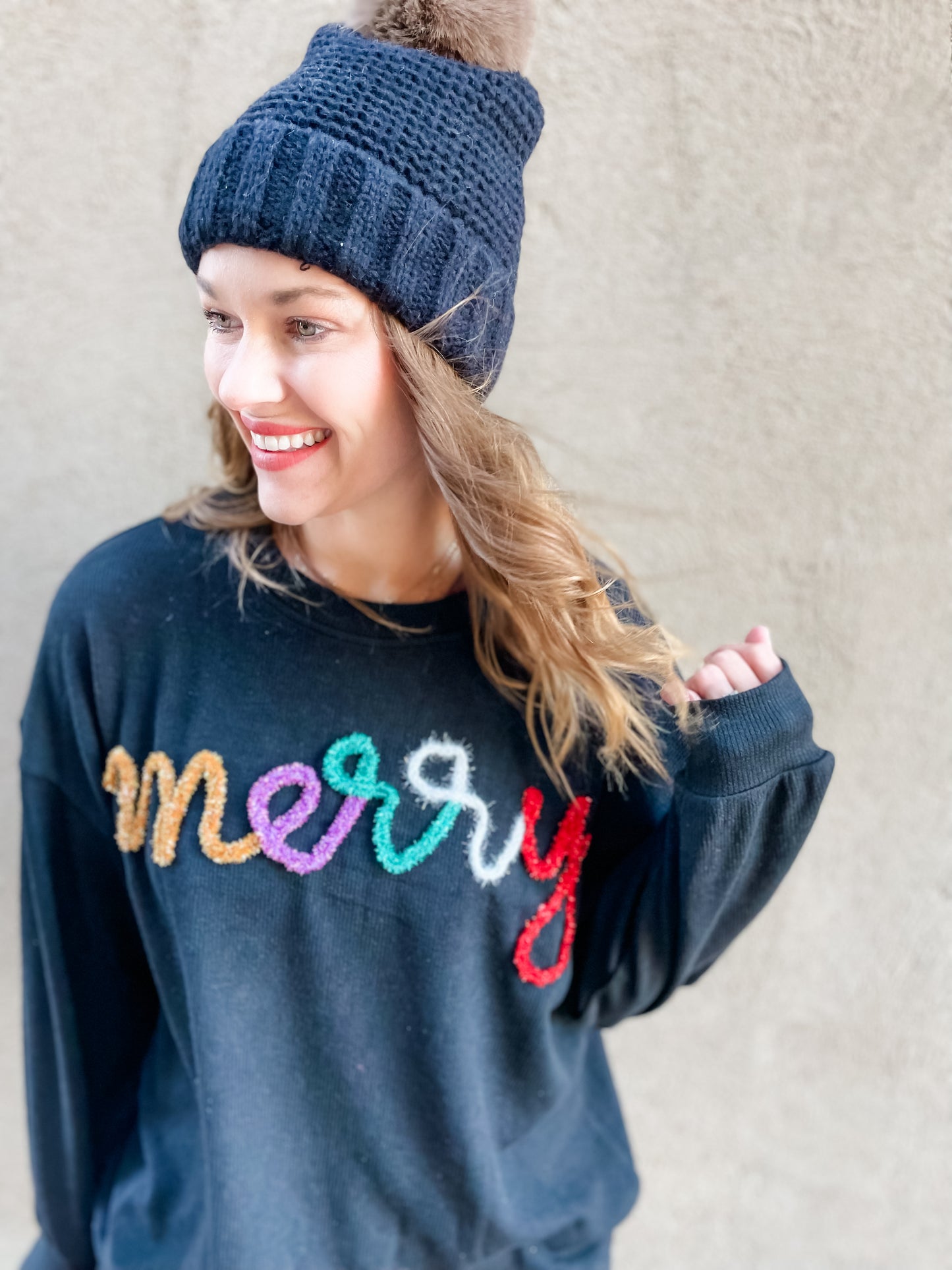Merry Tinsel Ribbed