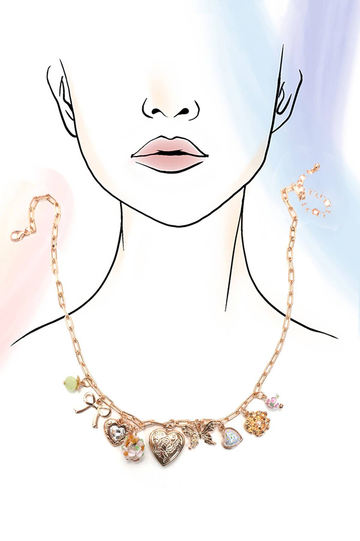 Vintage-Inspired Charm Necklace