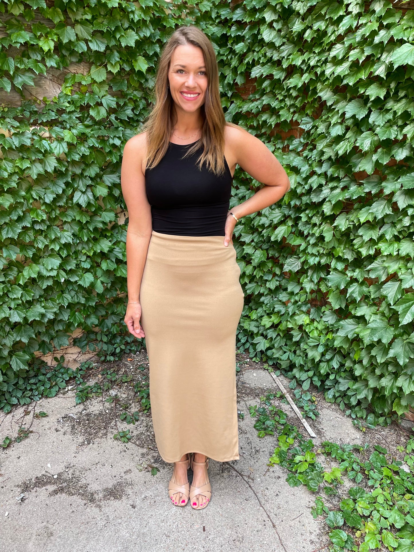 Pencil Skirt - Camel