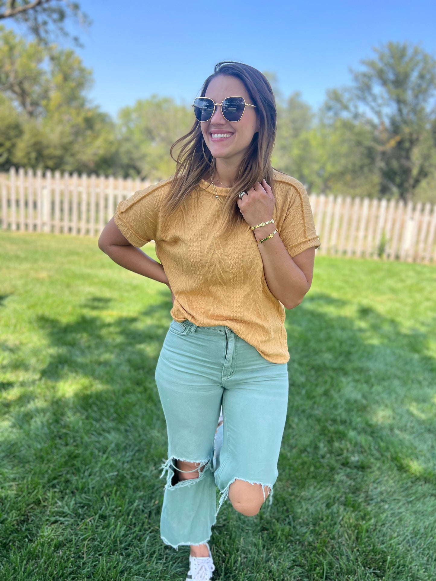 Venna Short Sleeve - Jade