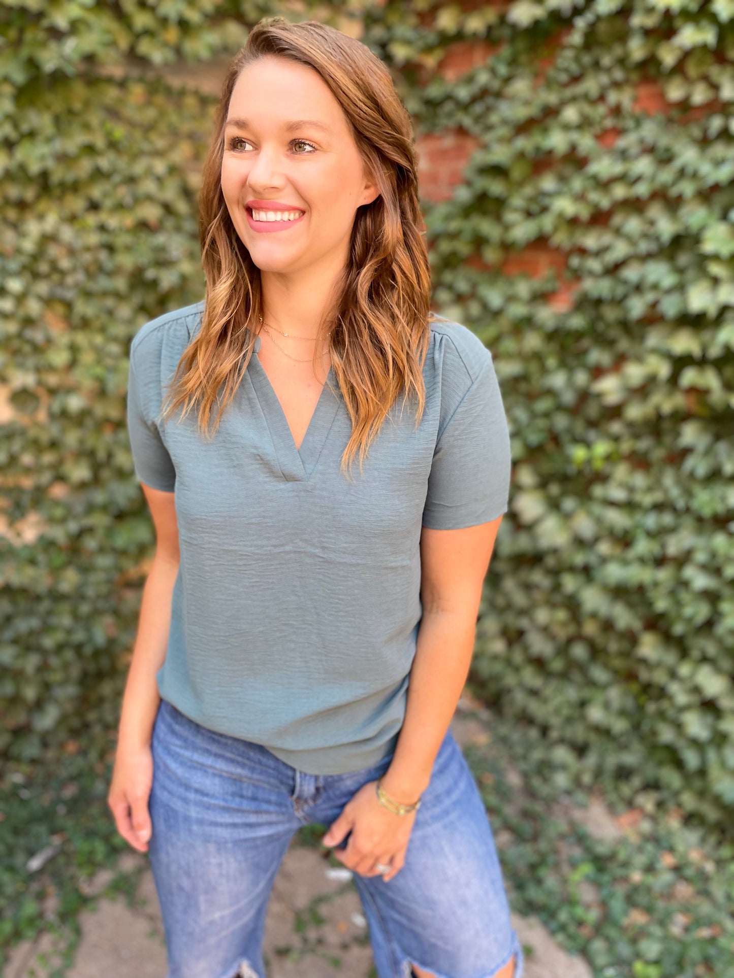 Airflow V Neck Blouse