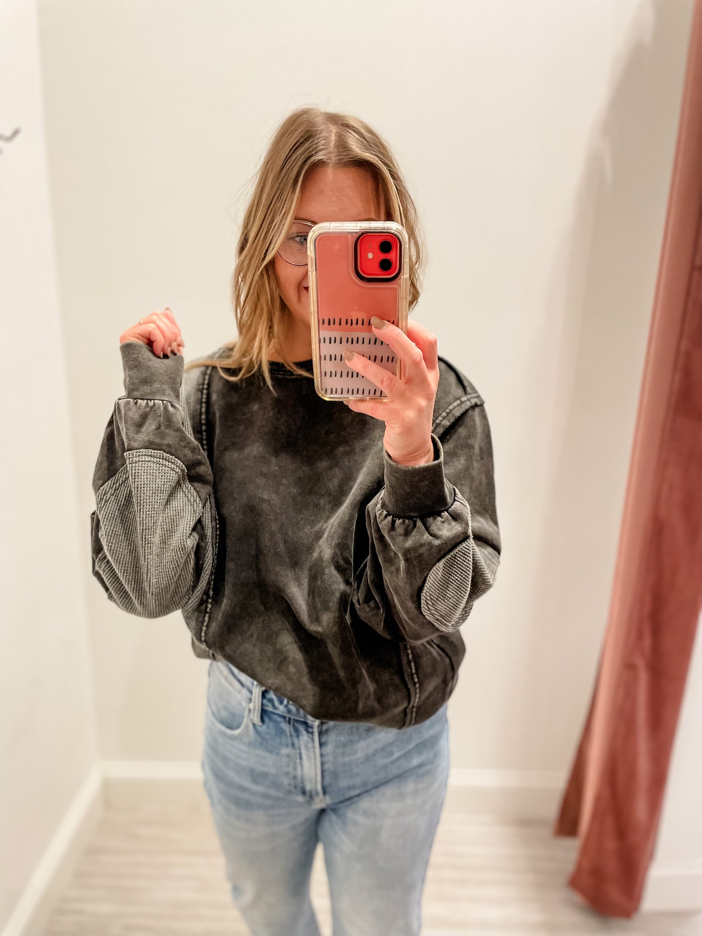 Vintage Black Throw On