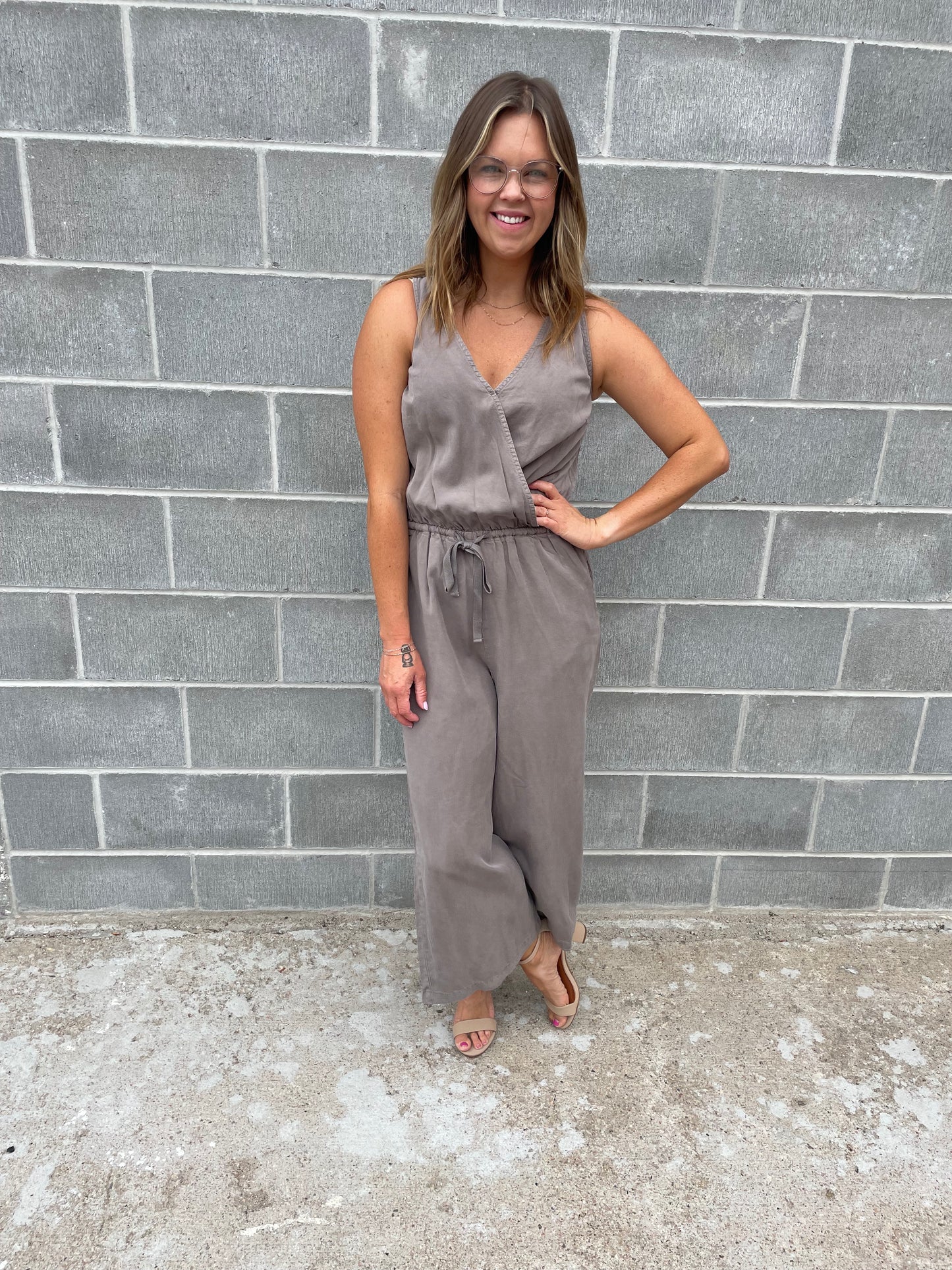Tencil Jumpsuit - Earth Grey