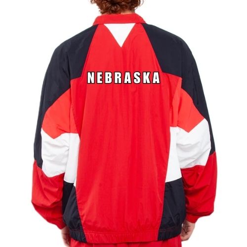 Red Nebraska Track Jacket