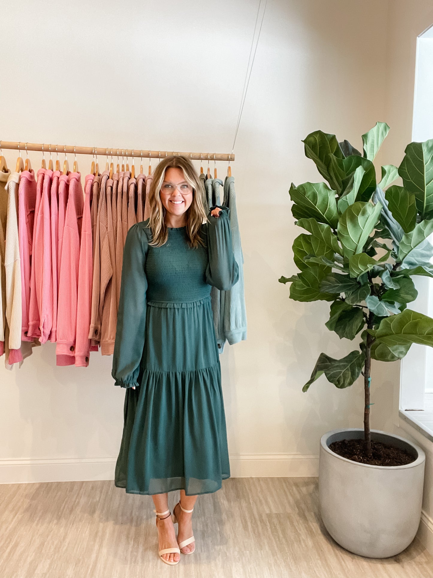 Forever Dress - Pine Green