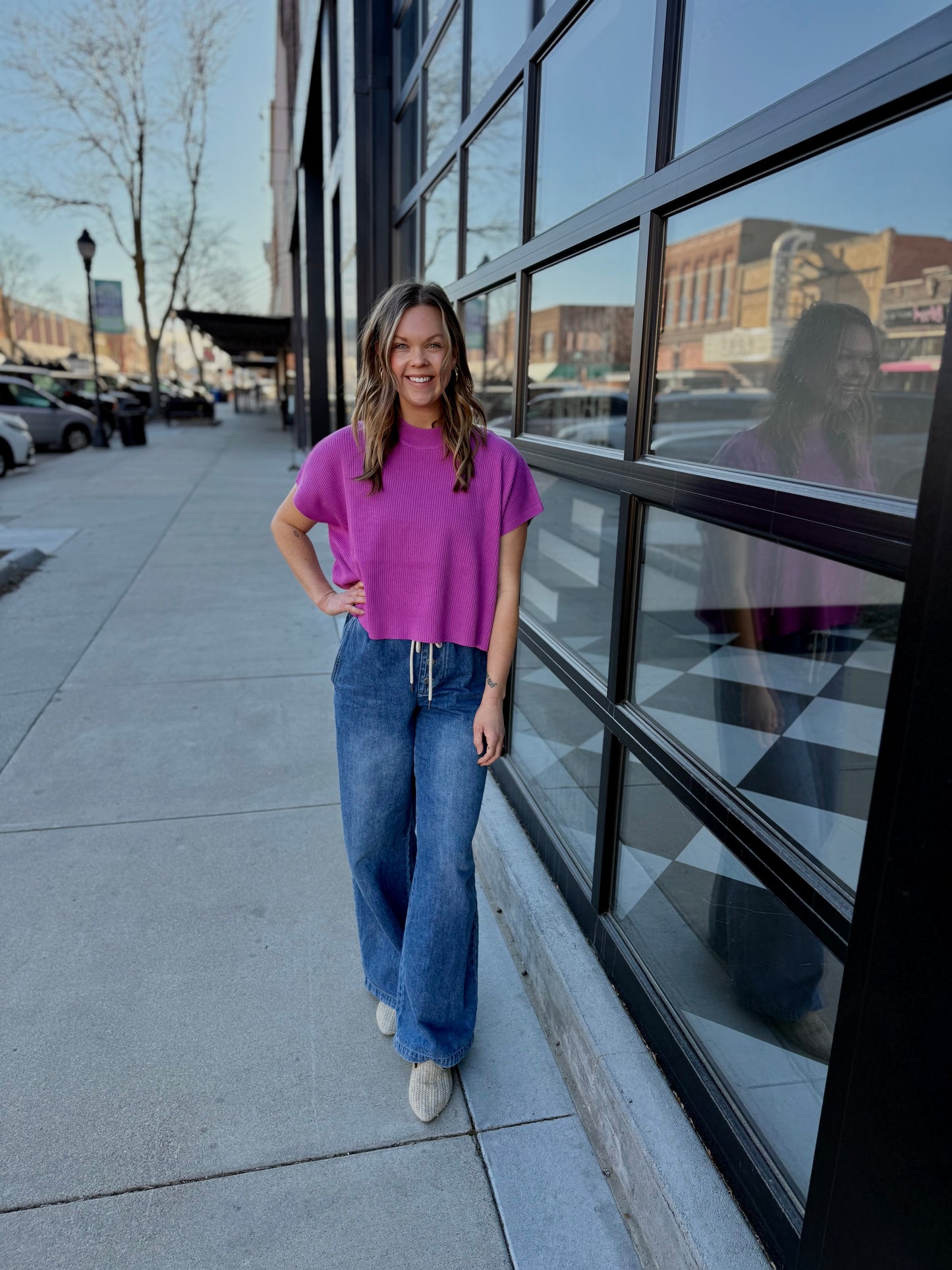 The Parker Sweater - Purple