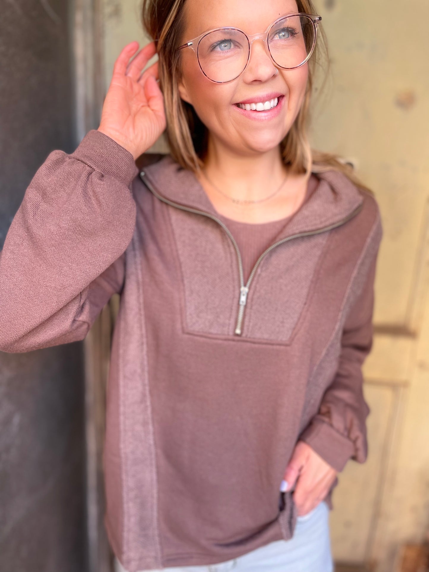 Reverse Fabric Sweater