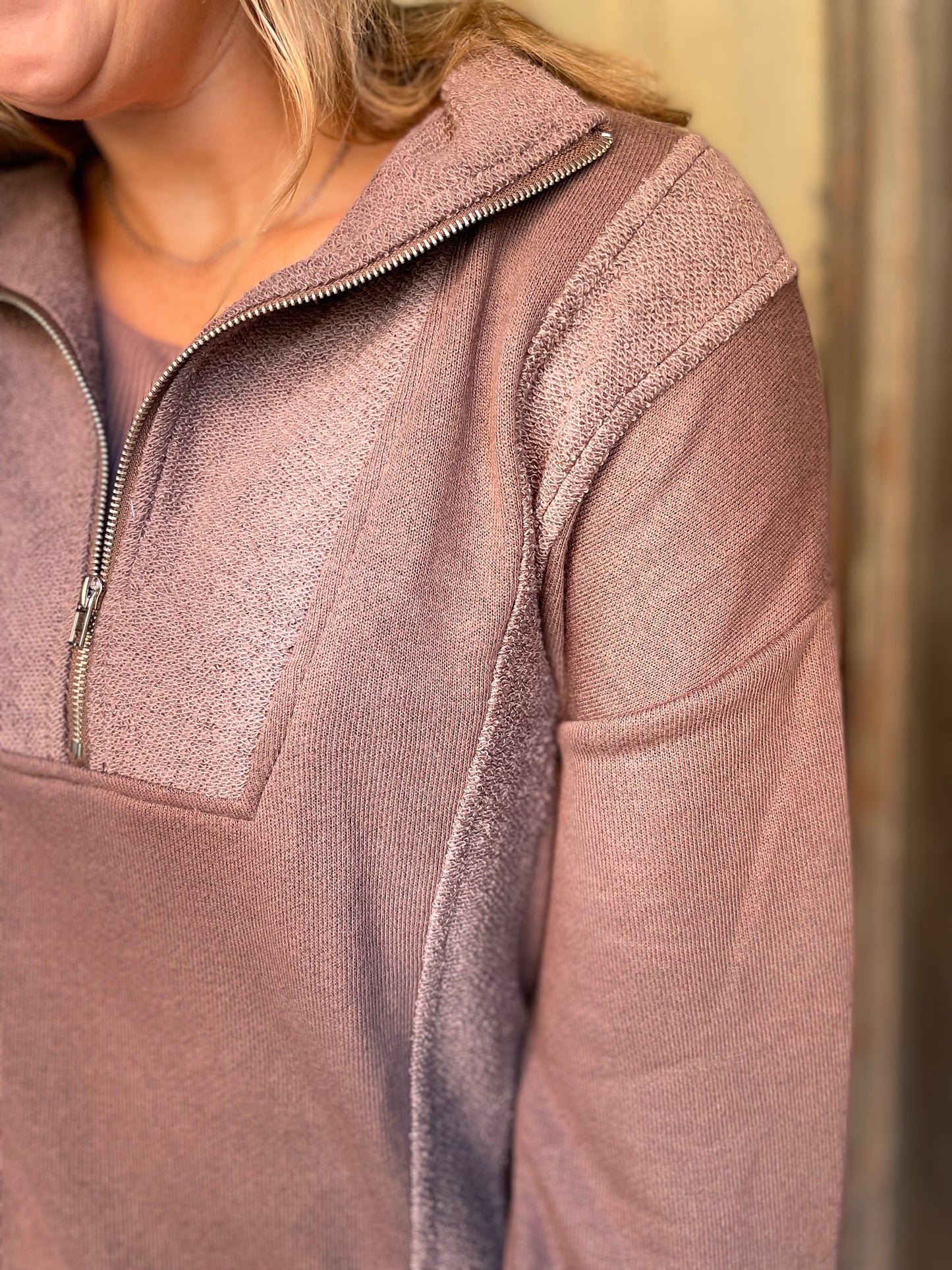 Reverse Fabric Sweater