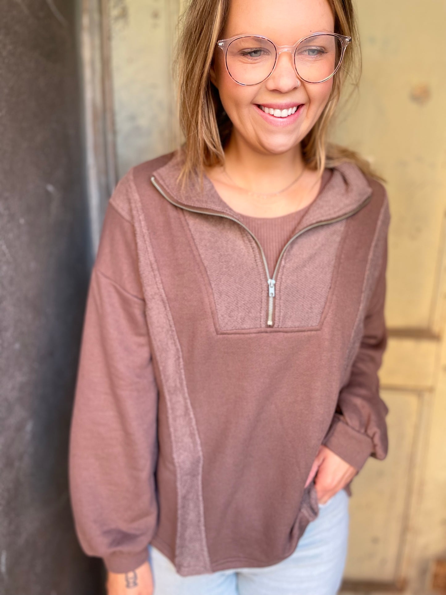 Reverse Fabric Sweater