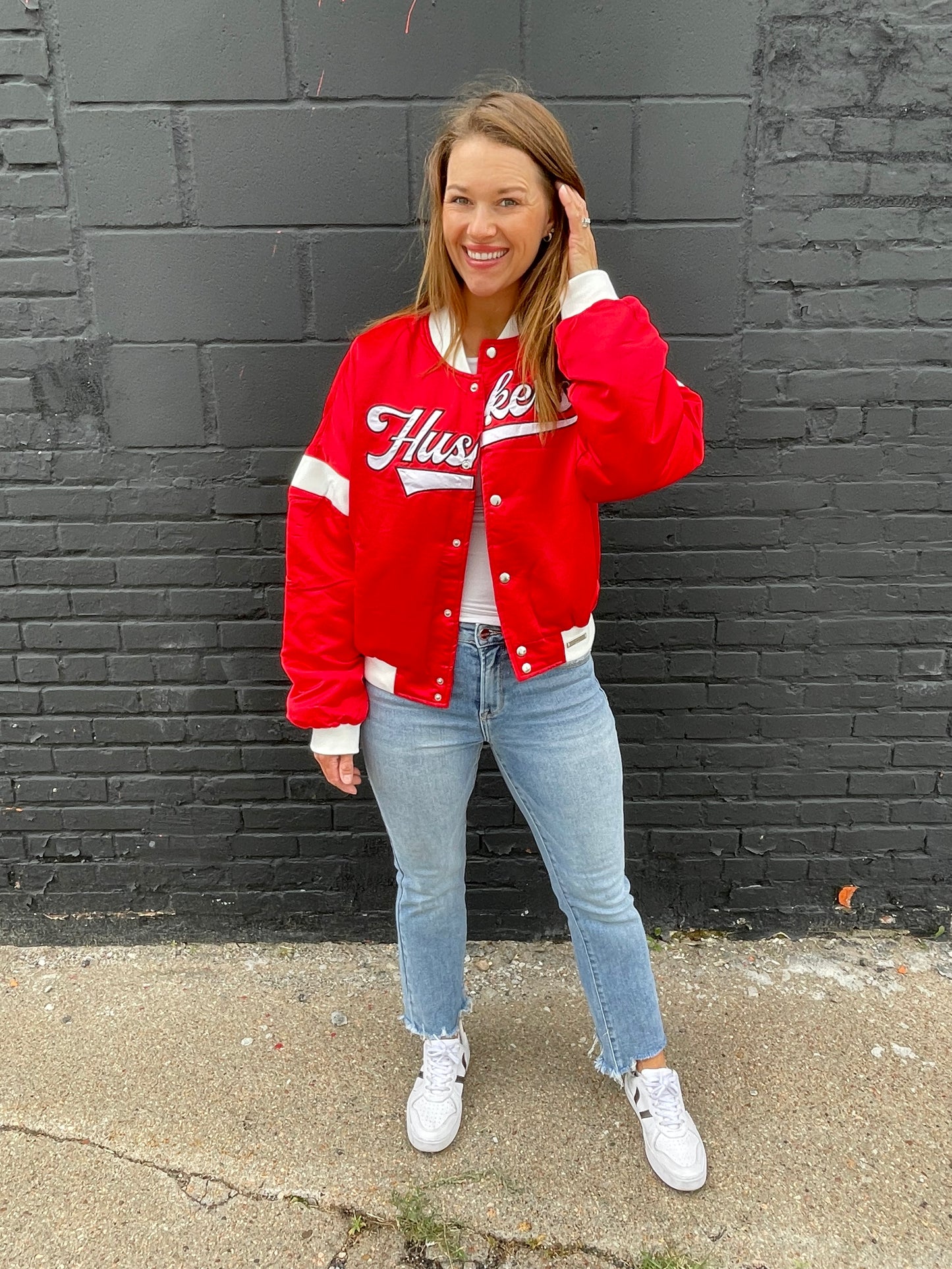 Satin Varsity Jacket