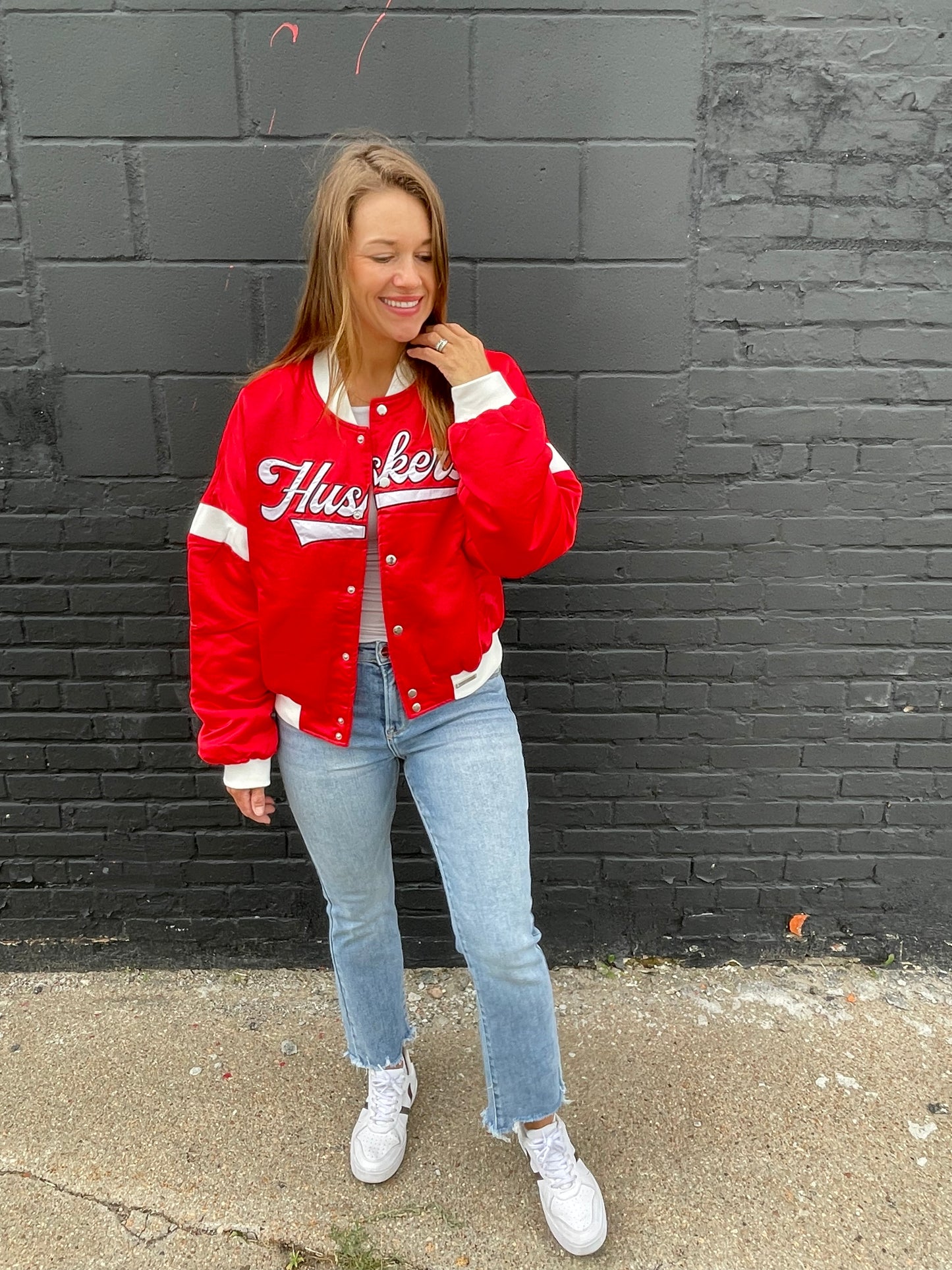 Satin Varsity Jacket