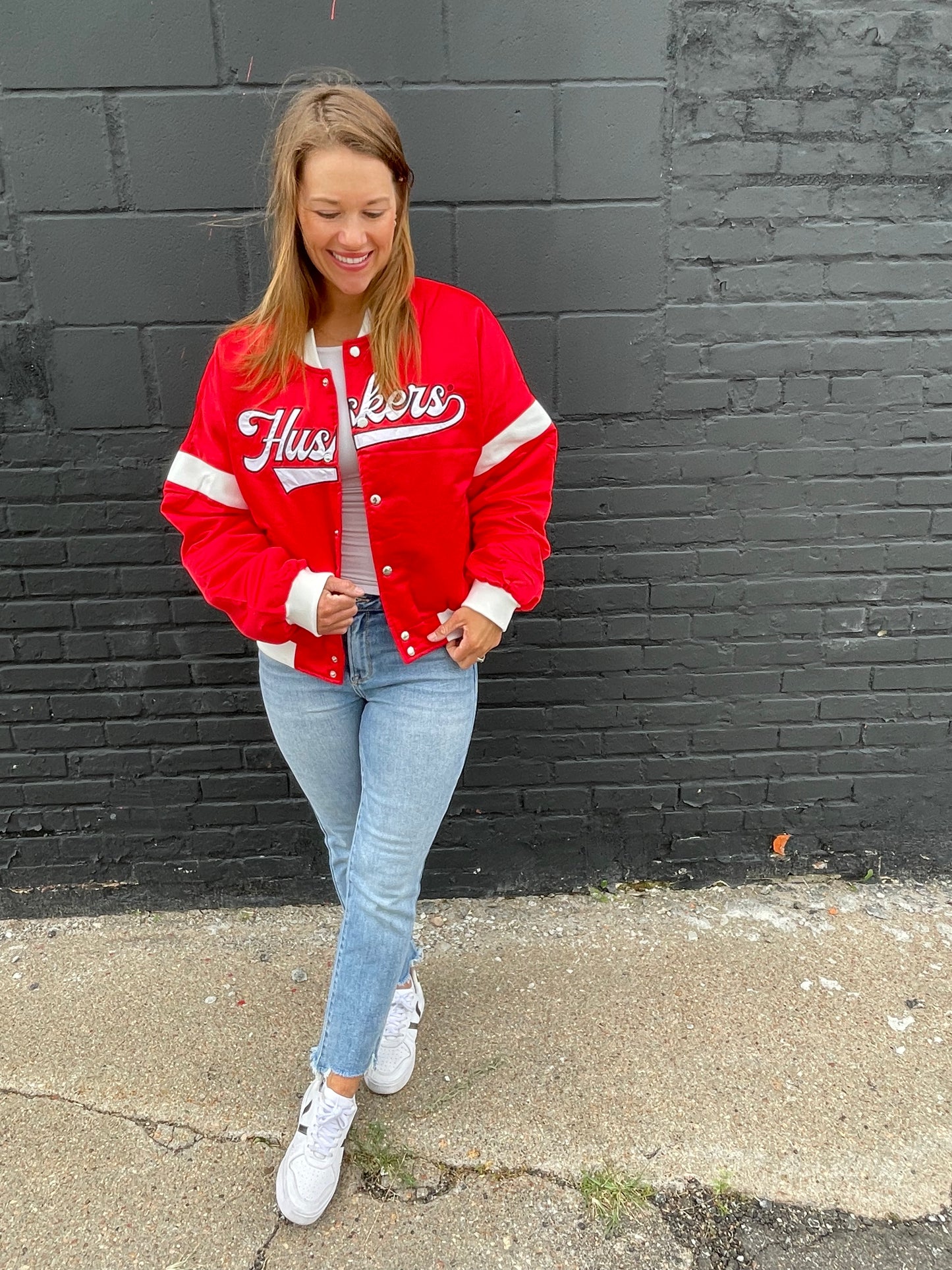 Satin Varsity Jacket