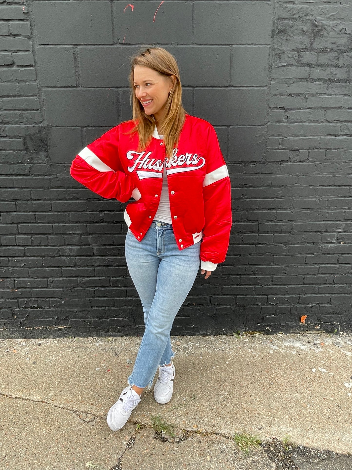 Satin Varsity Jacket